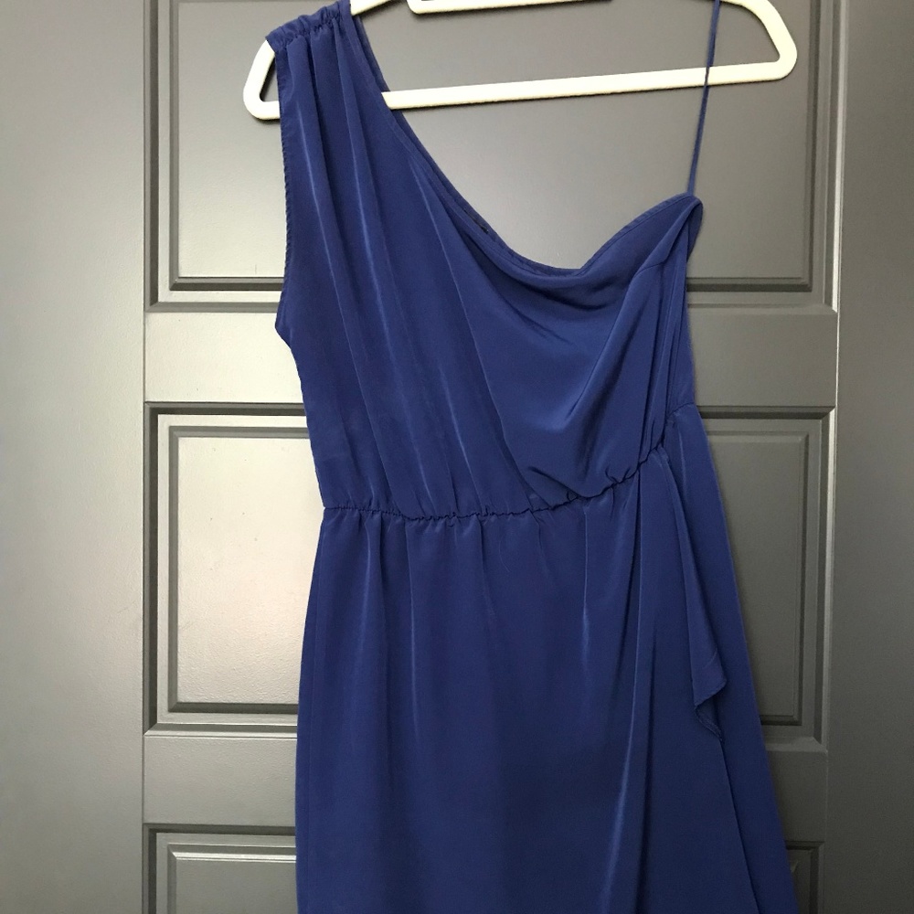 Royal Blue ASOS One-Shoulder Dress